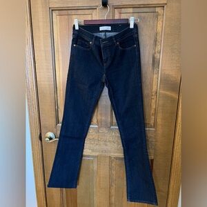 LOFT Petite Dark Wash Modern Boot Jeans